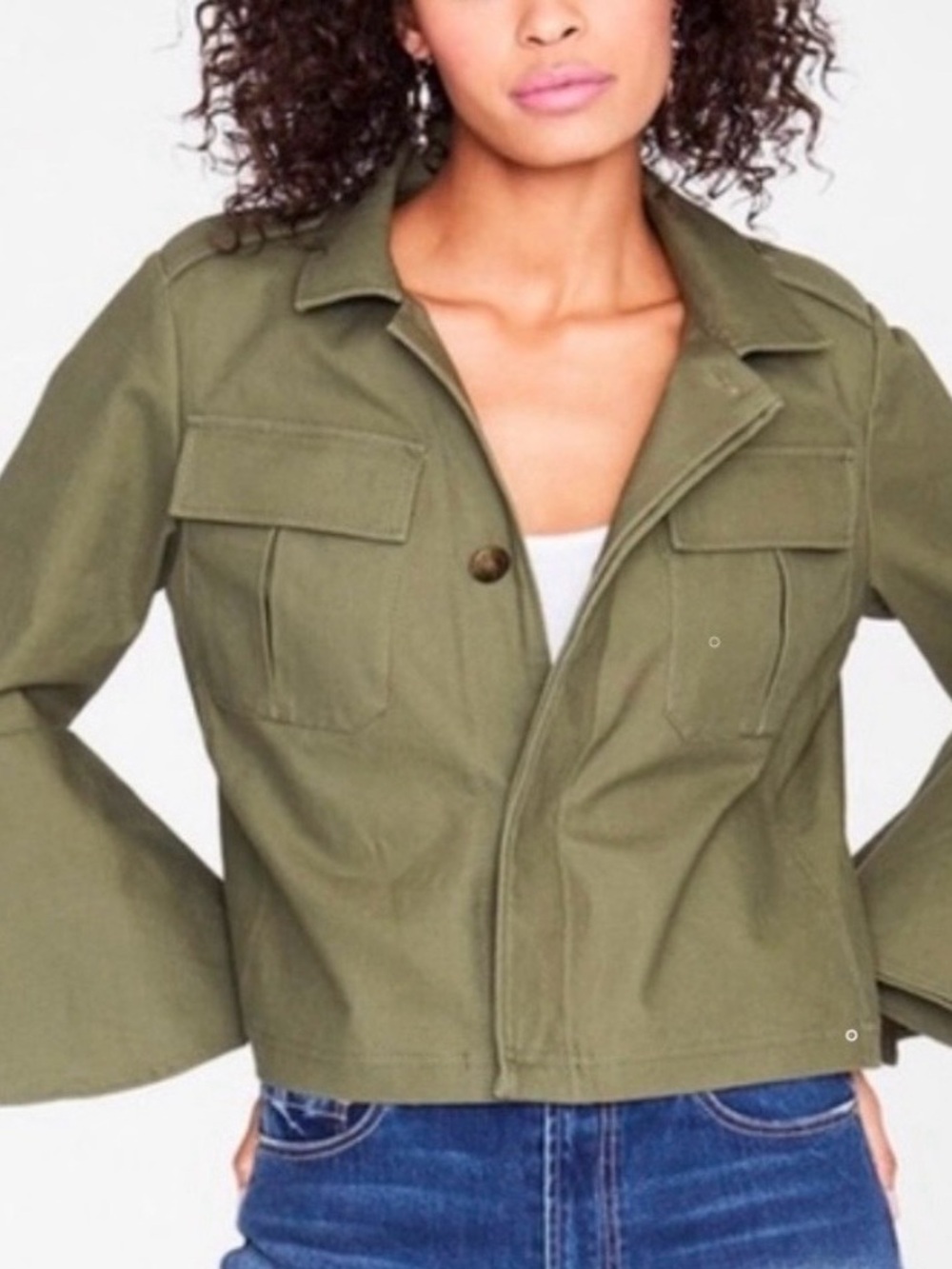 Sz 0 Rachel Roy Bell Sleeve Jacket